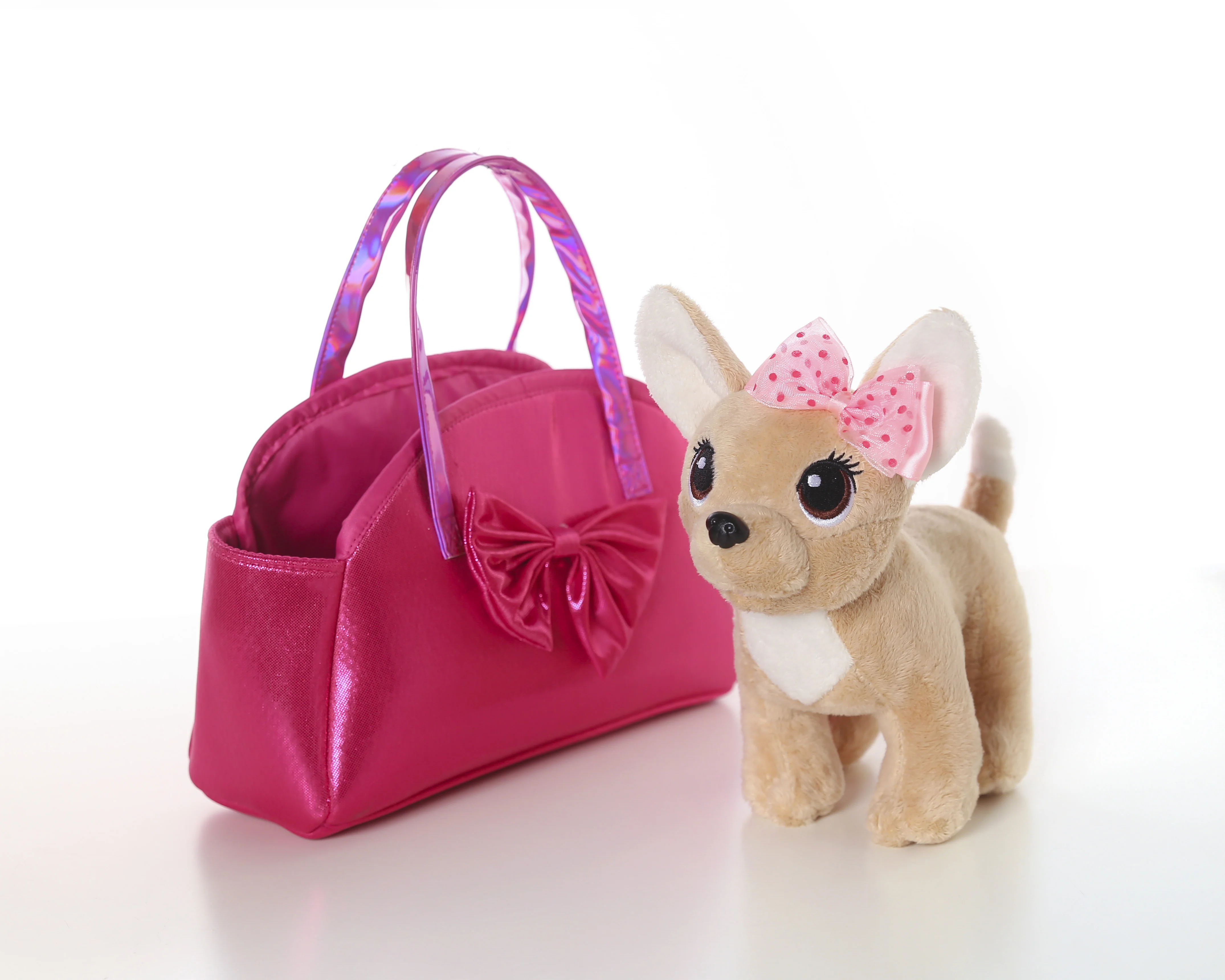 Dog Plush Chihuahua Handbag Red