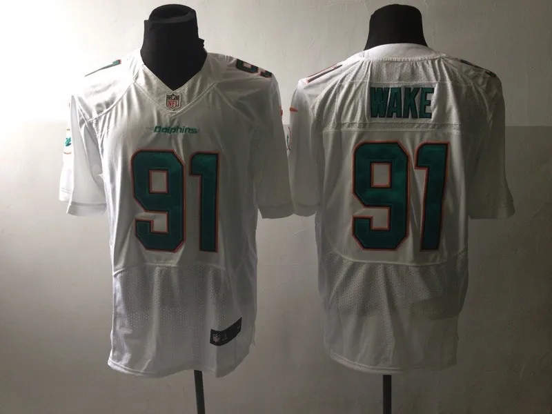 Stitiched, Майями s Cameron Wake Dan Marino DeVante Parker Dion Jarvis Landry Mike walles Ndamukong Suh Jersey - Цвет: Синий