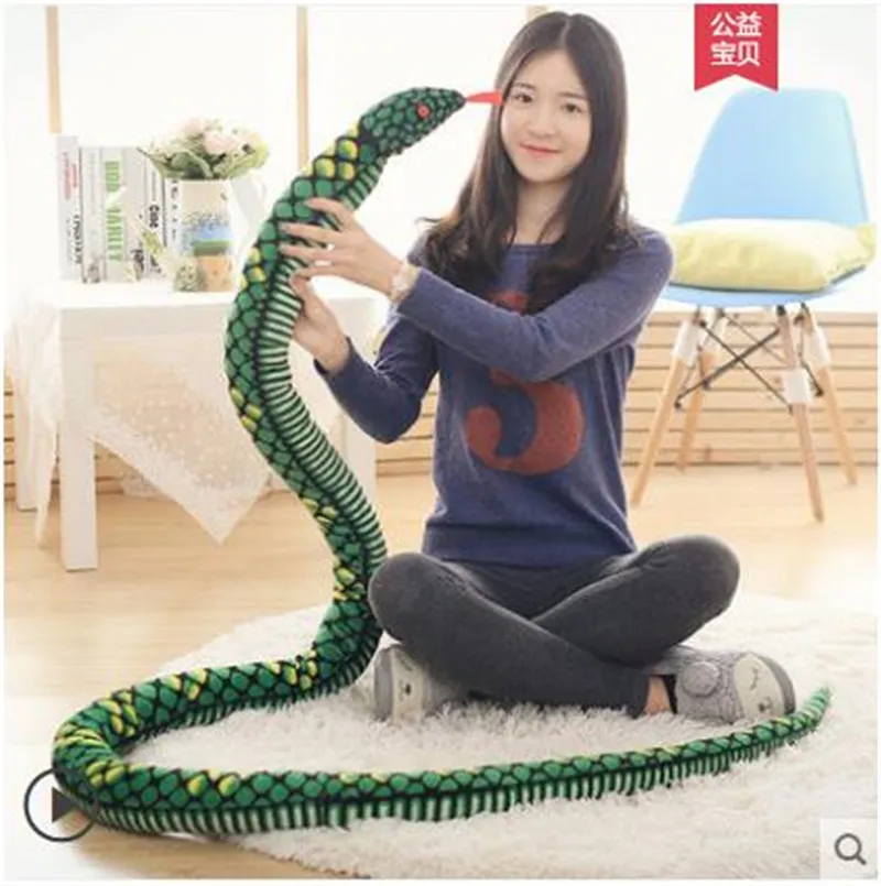 

Simulation snake doll plush toy python doll small snake rag doll cute big fake snake simulation