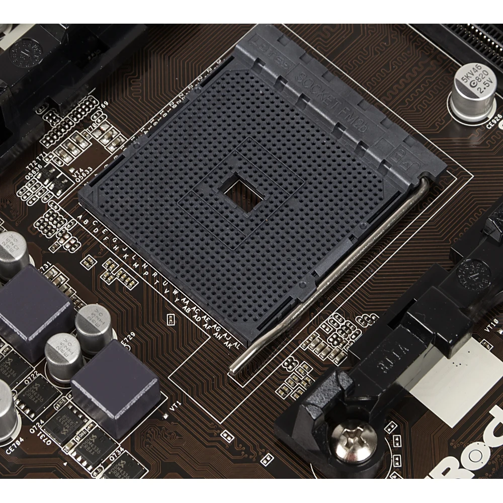 Материнская плата Asrock FM2A68M-HD+ Soc-FM2+ AMD A68H 2xDDR3 mATX AC`97 6ch(5.1) GbLAN RAID+VGA+DVI