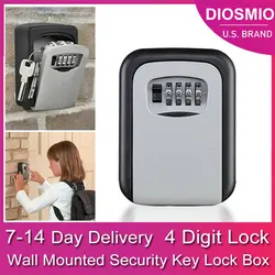 DIOSMIO – boîte de verrouillage à 4 chiffres, combinaison de serrure de sécurité murale robuste pour l'extérieur 