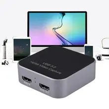 Acasis 4K60Hz видеозахвата HDMI к USB карта видеозахвата потоковая прямая трансляция с MICinput для Winodws Mac Linux