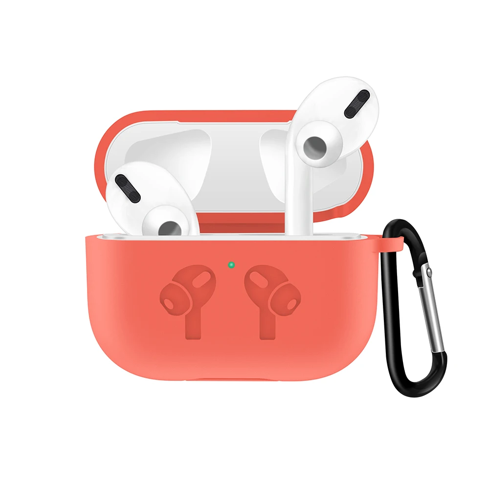 Мягкий силиконовый чехол для Airpods pro 3, противоударный защитный чехол для наушников для iphone airpods pro, беспроводная зарядная коробка с крючком
