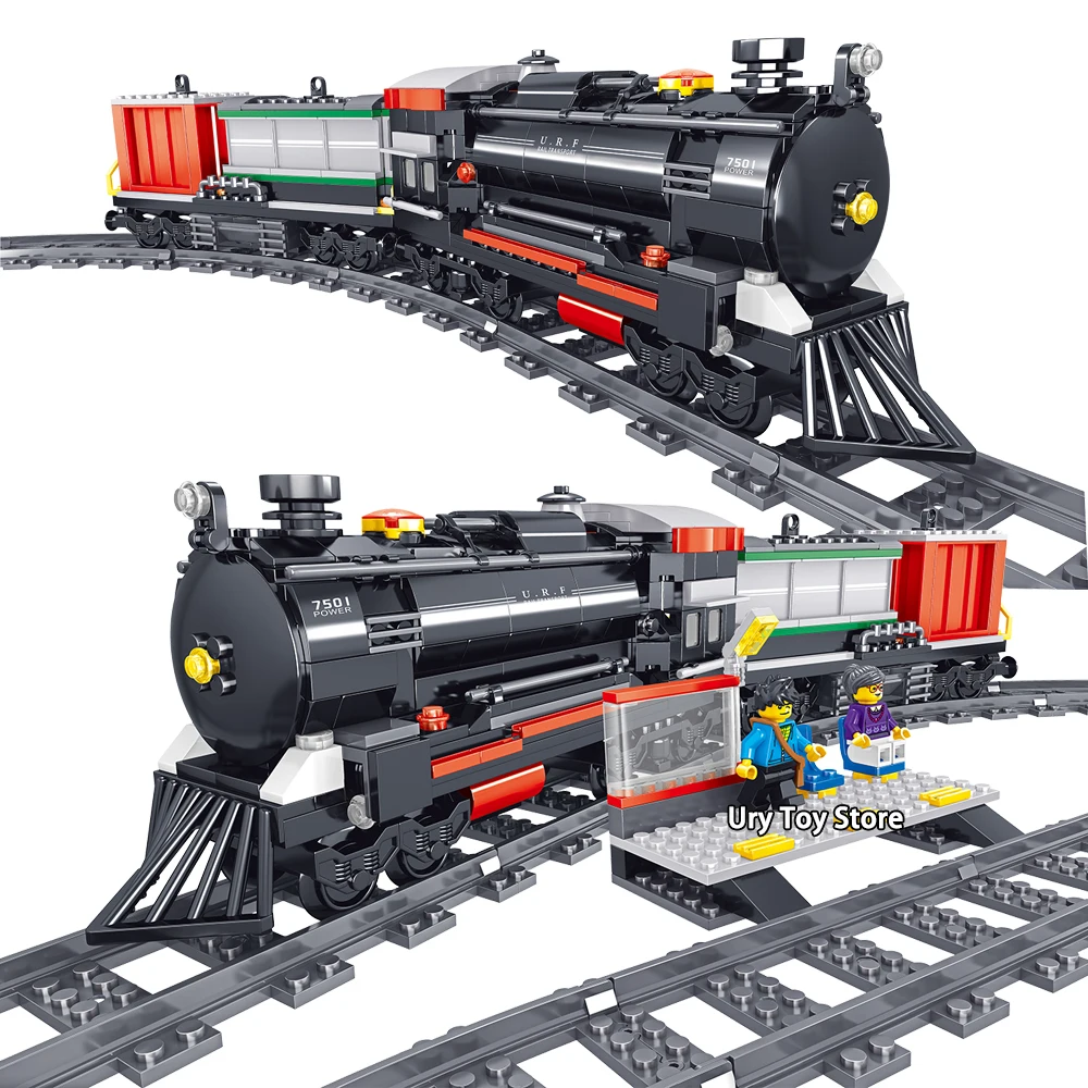 Qunlong 0312 Technic серия поезд батарея электродвигатель мини фигурки развивающие строительные блоки игрушки для детей