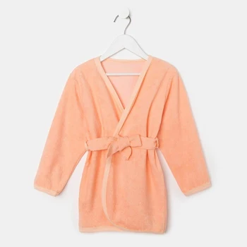 

Dressing gown for children, color peach, height 116 cm