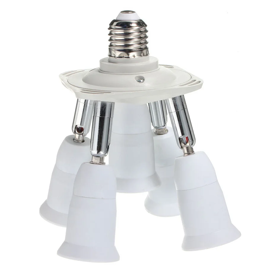 

Adjustable E27 LED Lamp Base 1 to 3 5 E27 Bulb Holder Lampholder Holder Socket Splitter for home lighting LED Light Adapter Base