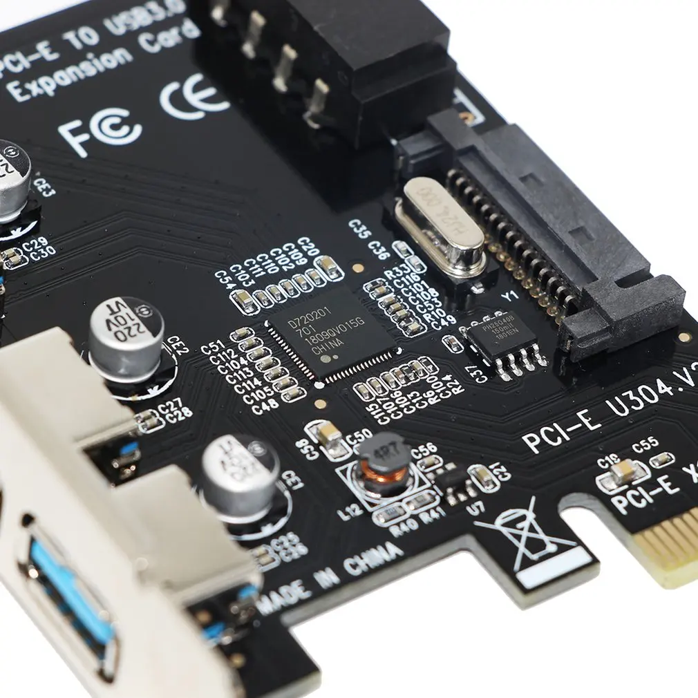 Usb3.0 карты расширения сзади 4-Порты и разъёмы Nec настольный компьютер Usb3.0 Интерфейс адаптера Pci-E на Usb3.0
