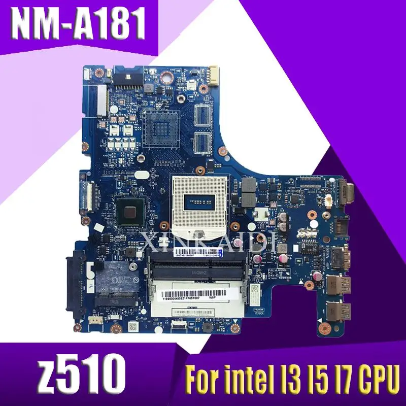 Бесплатная доставка Новая AILZA NM-A181 материнская плата для For Lenovo Z510 ноутбука PGA947