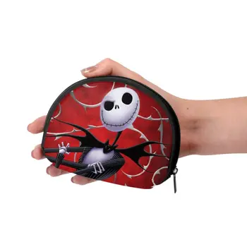 

NOISYDESIGNS The Nightmare Before Christmas Printing Coin Purse Zipper Wallet Key Holder Small Money Bag Change Coin Case 1PCS