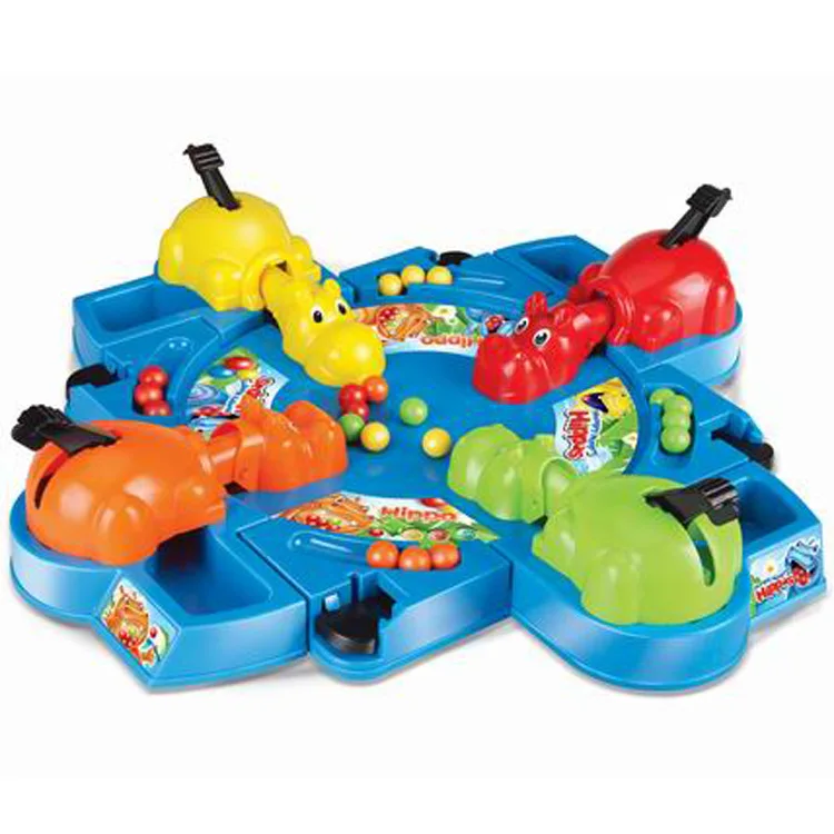 

Gluttony Hippo Game Hippo Swallow Marble Desktop Multi-seat Interactive Game Children'S Educational Toy