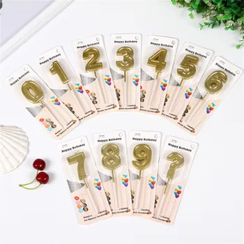 

Number Birthday Candles 1 2 3 4 5 6 7 8 9 0 Gold Sliver Kids Birthday Candles For Cake Party Supplies Decoration Cake Candles