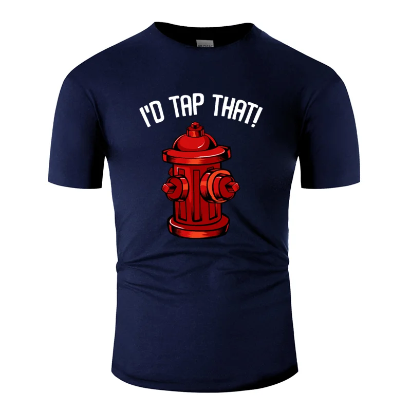 Men-Navy Blue Графический дышащий пожарный футболка для мужчин унисекс Досуг Футболка короткий рукав О-образный вырез футболки топы - Цвет: Men-Navy Blue