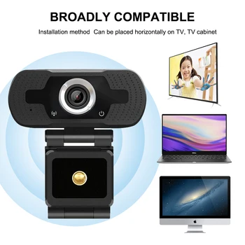 

Computer Webcam HD 1080P USB Connection PC Camera with Microphone For Online working Teaching Live Broadcast