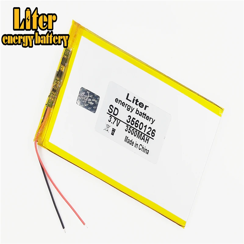 3 7 в литий полимерная батарея 3500 мАч 3560126 3560125 таблетки DIY mobile power|lithium polymer battery|polymer