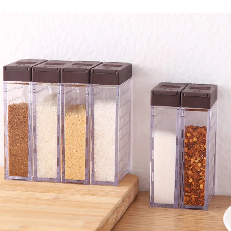 Seasoning Rack Spice Pots Box Storage Container Condiment Jar Kitchen Tool Sale High Quality