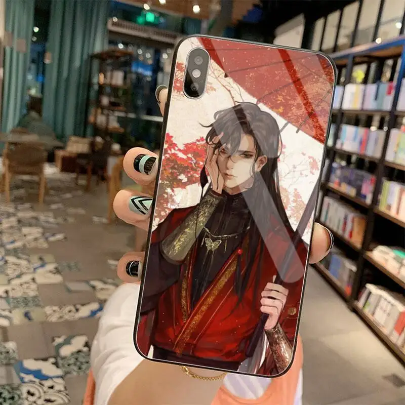 Thẩm Mỹ Phong Cách Trung Hoa Thiên Quan Ci Fu Mềm Bao Bọc Điện Thoại Kính Cường Lực Cho iPhone 11 Pro XR XS MAX 8X7 6S 6 Plus SE 2020 Ốp Lưng cute phone cases Cases For iPhone