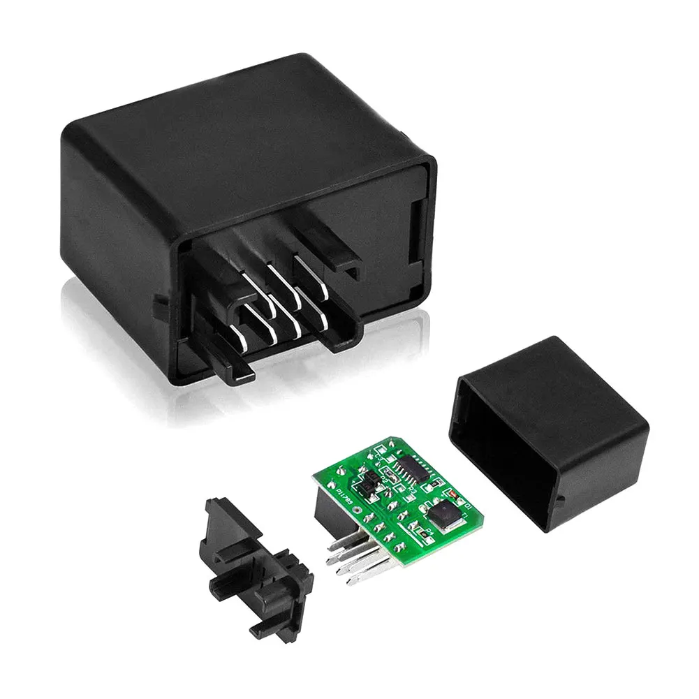 Vehemo 7 Pin импульсное РЕЛЕ Светодиодный контроллер вспышки указатель поворота для мотоцикла для света Ingpart реле сигнала поворота общий индикатор скорости