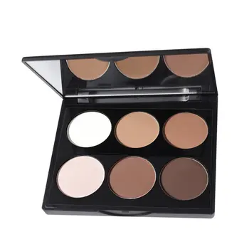 

6 Colors/SET Highlight Powder Shimmer Glitter Face Brighten Whitening Cosmetic Tool Long Lasting Makeup Palette