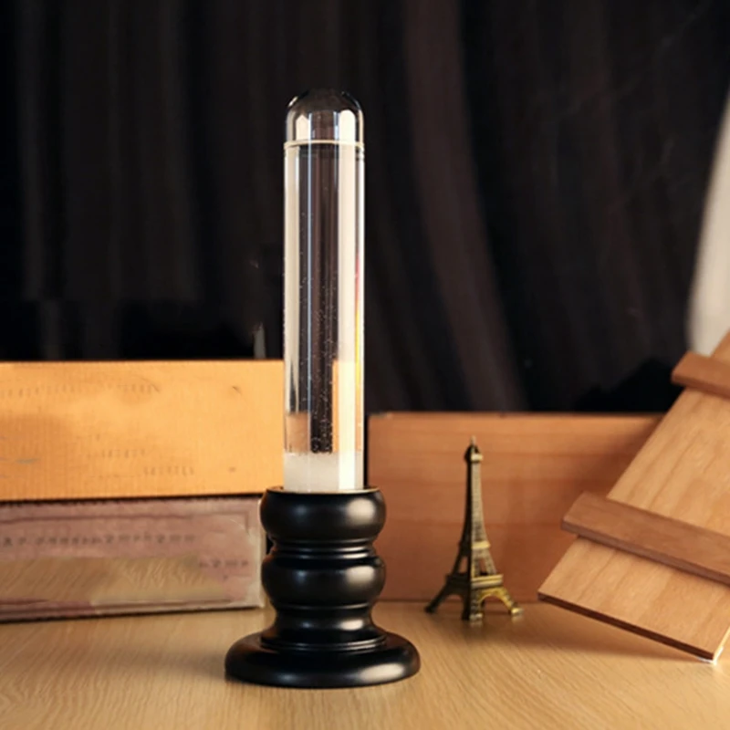 

Retro Weather Forecast Bottle Creative Living Room Home Desktop Decoration Size Weather Weather Cylindrical Storm Bottle 10 x 30