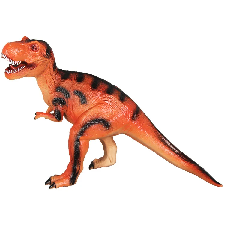 Детская модель большого размера мягкая Silcone T-Rex модель игрушки Винил звук делая T-Rex мальчик подарок оптом