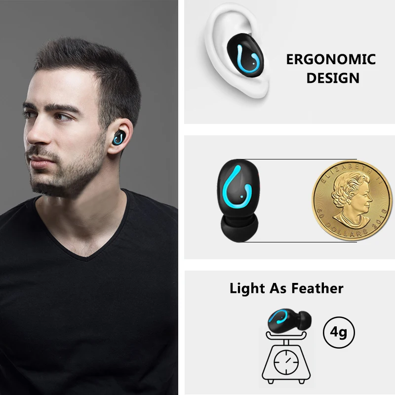 Q67 TWS беспроводные наушники Bluetooth 5,0 стерео мини наушники с двойным микрофоном спортивные водонепроницаемые наушники для iphone Xiaomi huawei