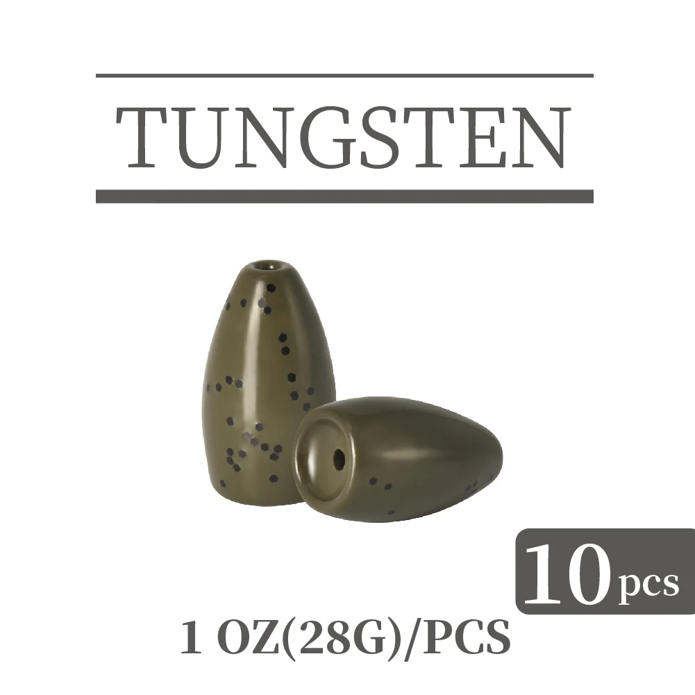 Chip Tungsten Bullet Weight Kit Reaction Tackle Tungsten Worm