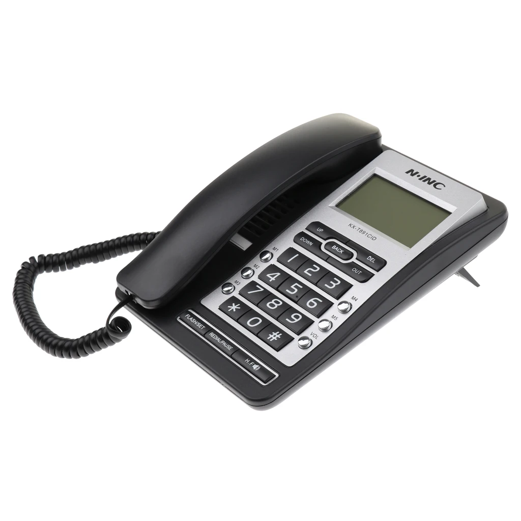 Corded Phone Home Office Business Hotel Caller ID LCD Wired Telephone
