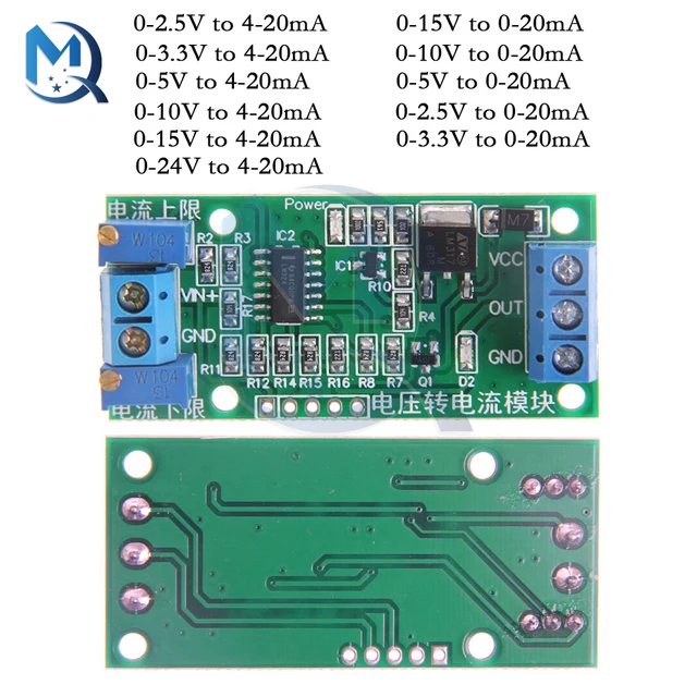 Convertitore Tensione-Corrente 0-2.5V/5V A 4-20mA - Modulo Segnale