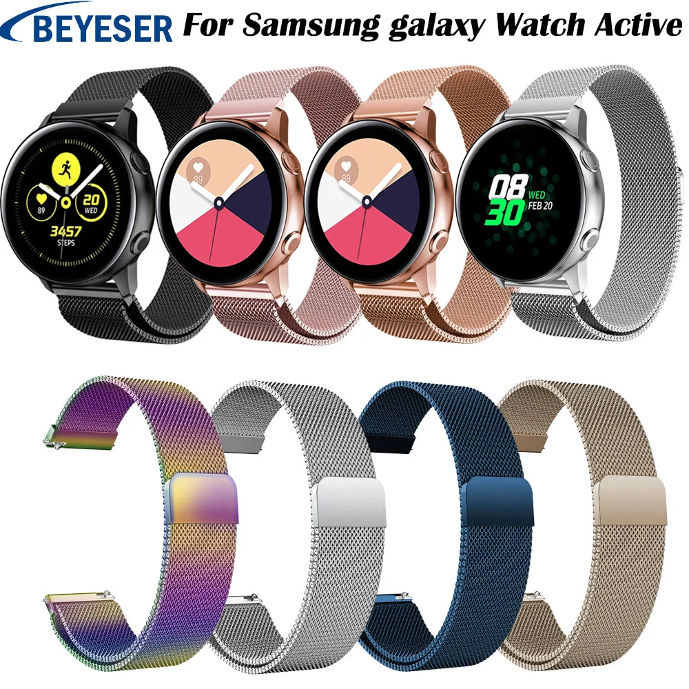 Ремешок для часов Samsung Galaxy Watch Active2 Milanese ремешок из нержавеющей стали Gear S2