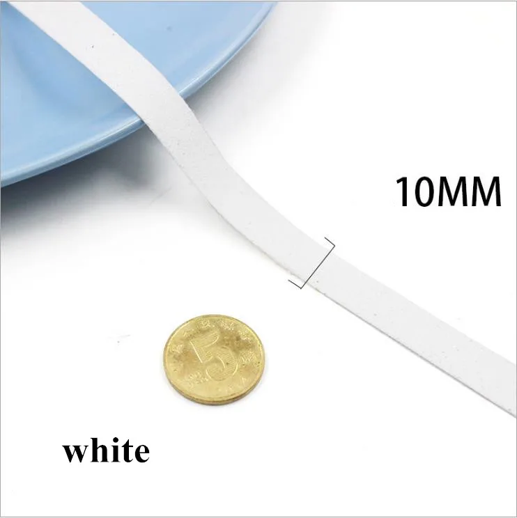 white Тонкий шнурок из искусственной кожи микрофибры 10 мм замшевый шнур/кружево/полоса DIY стринги ювелирные изделия браслет ожерелье 20 м - Цвет: white