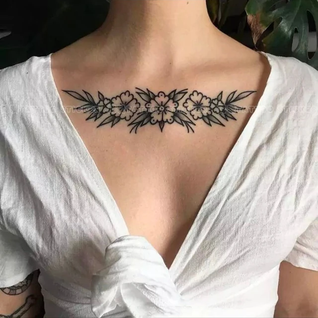 Collarbone Tattoo Ideas ✨ #tattoobyregino #collarbonetattoo #schlüssel... |  TikTok