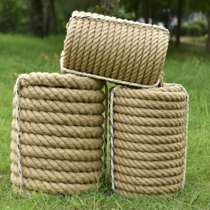 24mm Natural Jute Rope Heavy Duty Twine Hemp Twisted Cord Macrame