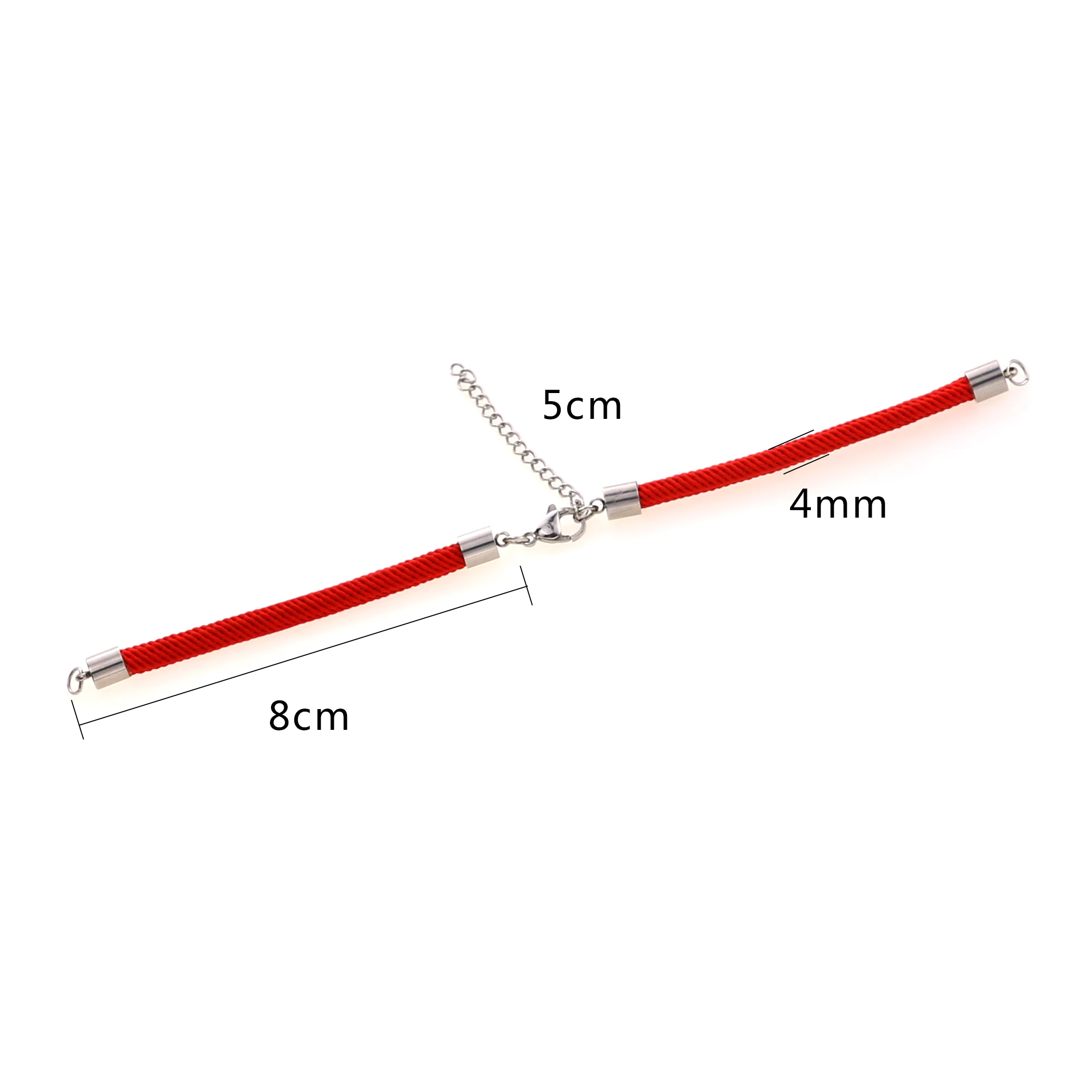 Black and Red Adjustable String Chain