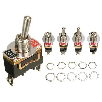 

5Pcs 15A 250V Auto Car Boat Motorcycles SPST 2-Pin ON/OFF Toggle Rocker Switch for industrial equipment or emergency lighting
