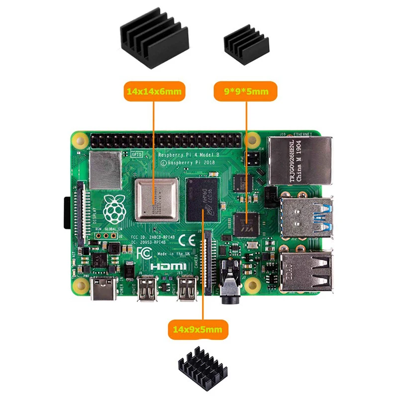 Акриловый прозрачный/прозрачный и черный чехол для Raspberry Pi 4 Модель B, с охлаждающим вентилятором для Raspberry Pi 4B