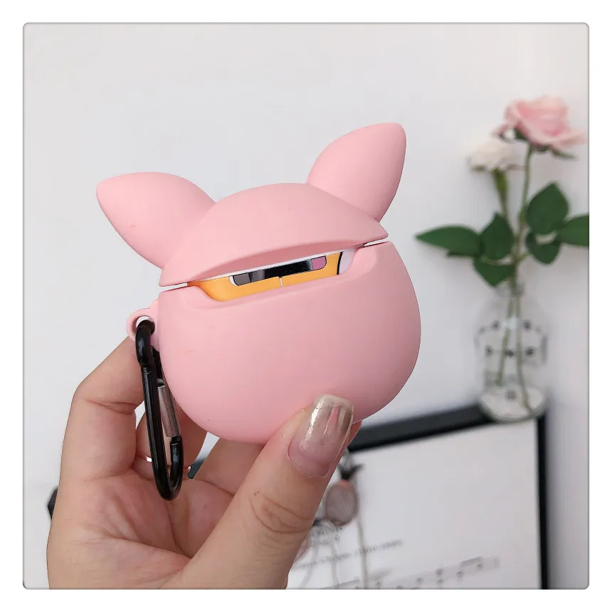 Милый мультяшный силиконовый чехол для Airpods 1 2 Чехол Мягкий беспроводной Bluetooth чехол для наушников Чехол Для Air Pods аксессуары для наушников