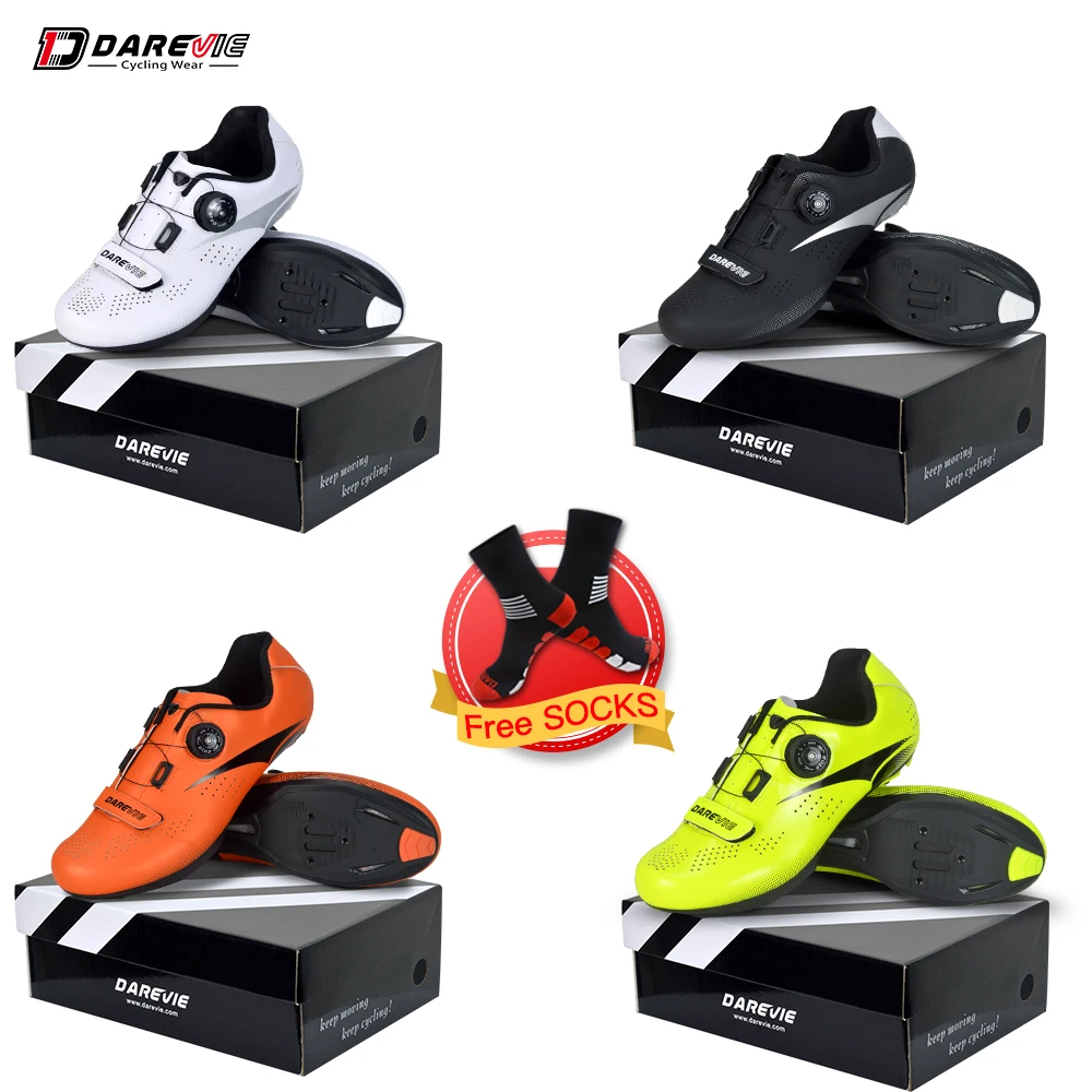 

Darevie Road Cycling Shoes Light PRO Cycling Shoes Breathable Anti Slip Bicycle Shoes Racing High Quality Bike Shoes LOOK SPD-SL