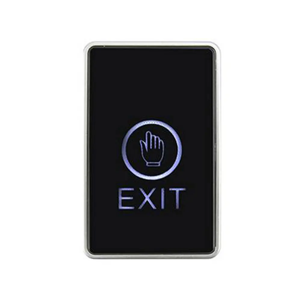 50pcs touch exit buttonSenior acrylic panel NO/NC/COM output  blue back light electric box cassette