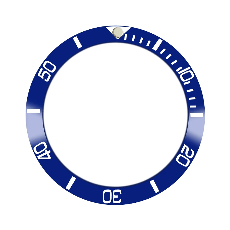 Часы керамический синий ободок для смещения высококачественных колес для 40 мм автоматических часов Q3