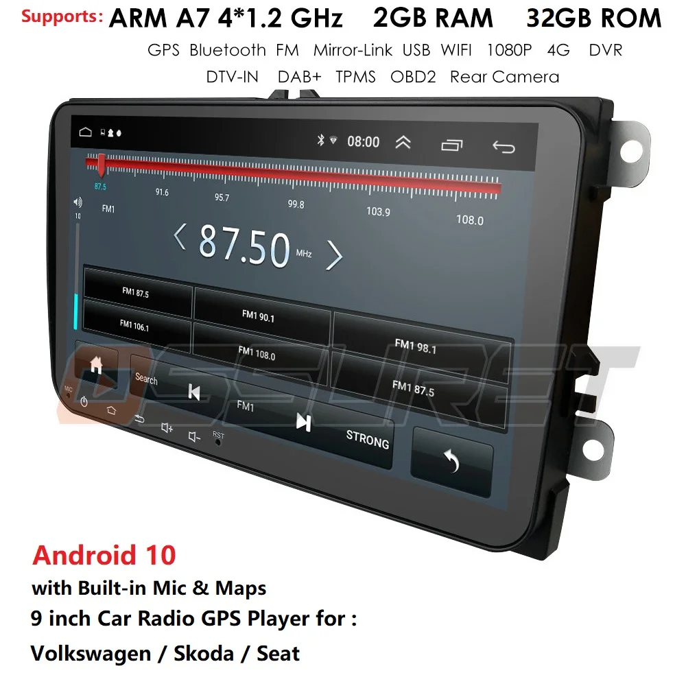2 Din Android 4G Car radio GPS Navigation For VW Passat B6 amarok volkswagen Jetta T5Skoda Octavia 2 superb2 golf 5 6 Multimedia