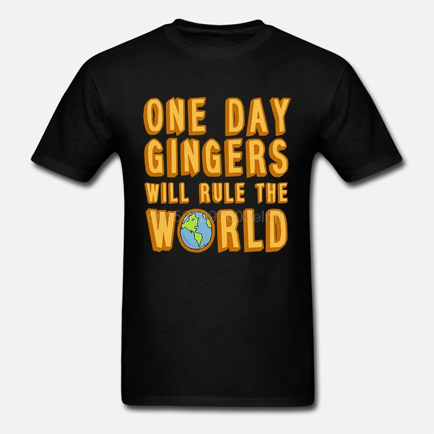 Мужская футболка с коротким рукавом One day gingers will rule the world унисекс женская