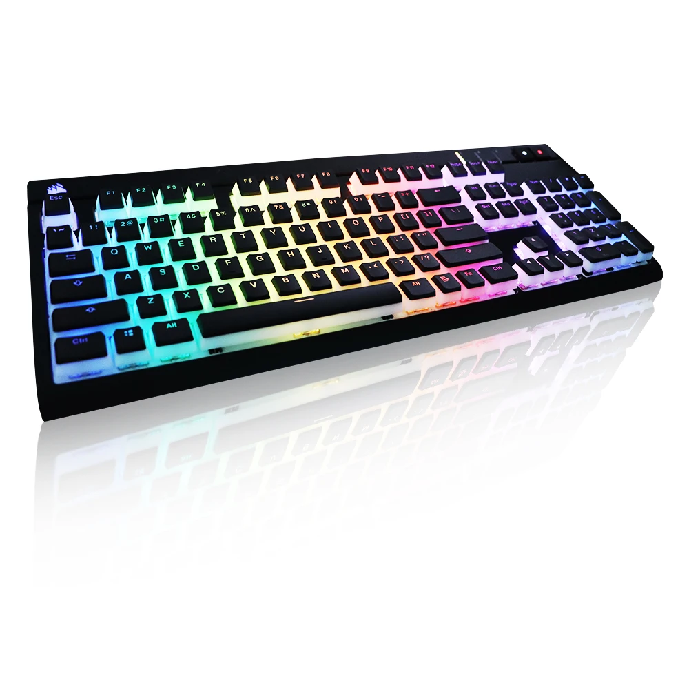 

pudding pbt Doubleshot keycap oem Profile Backlight Keycaps milk black TKL 108Razer Corsair STRAFE K65 K70 Logitech G710+Key cap