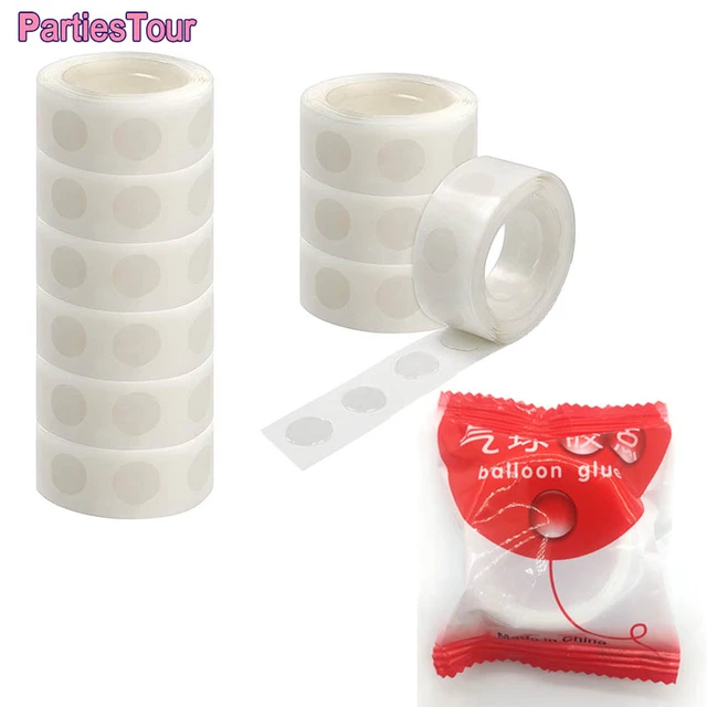 1000pcs (10 Rolls) Balloon Tape Strip of Glue Removable Adhesive Point Tape  Non-Liquid Scrapbook Party Wedding Balloons Decors - AliExpress