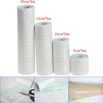 

Waterproof Medical Transparent Adhesive Tape Bath Anti-allergic PU Membrane Wound Dressing Medical Fixation Tape Bandage 1Roll