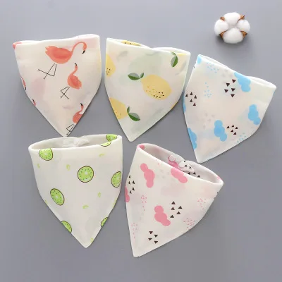 newborn socks for babies 5 Pcs/Lot Baby Bandana Bibs Scarf Burp Cloths Saliva for Newborn Infant Toddler Boys Girls Kids Cartoon Triangle Cotton Bib baby essential  Baby Accessories