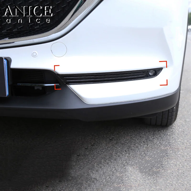 Подходит для Mazda Cx 8 Cx8 2017 2018 2019 2020 2PC отделка углеродного волокна ABS передняя фара