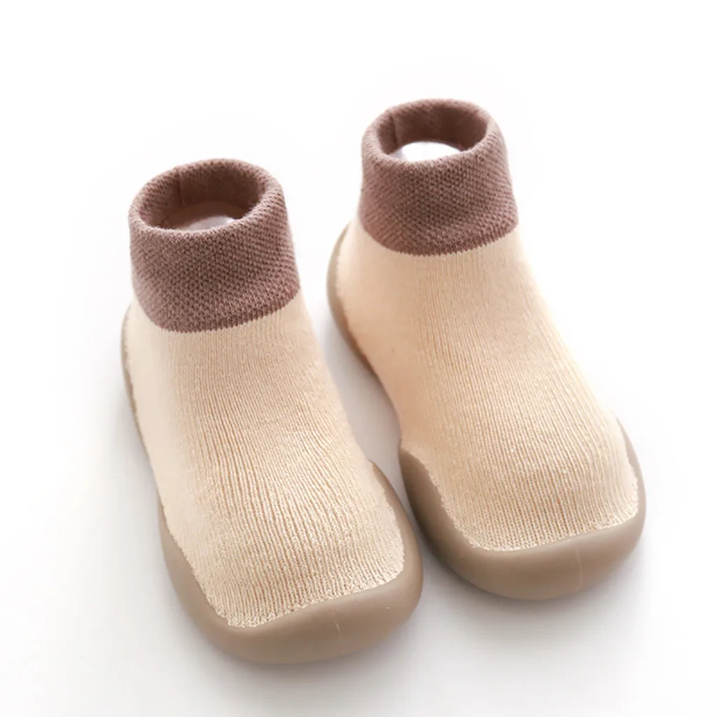 baby socks shoes Baby Boy Girl Cotton Children Floor Anti-Slip solid casual Baby Step Sock Shoes baby socks winter recien nacido