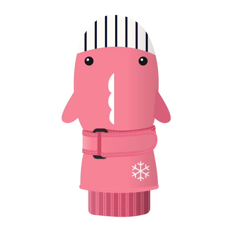 SAENSHING/Детские перчатки для катания на лыжах; водонепроницаемые перчатки с рисунком для сноуборда; теплые зимние перчатки; детские спортивные перчатки для улицы - Цвет: 11