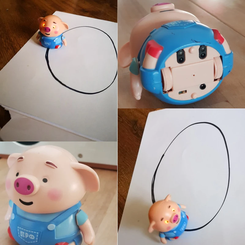 educational creative pen inductive toy pig