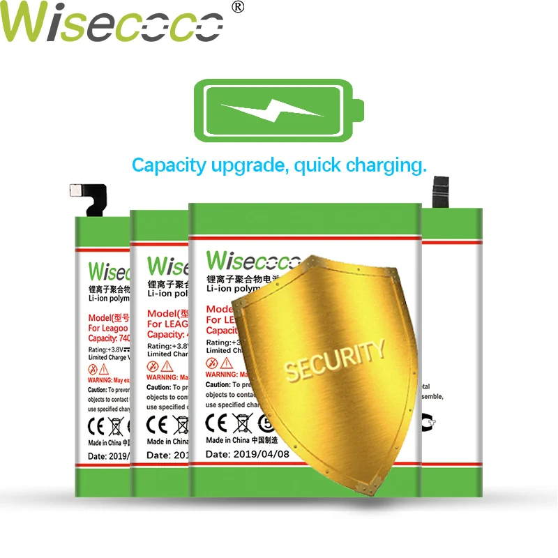 Wisecoco 3800 мАч BT-6009 батарея для LEAGOO M13 мобильный телефон новейшее производство высокое качество батарея+ номер отслеживания